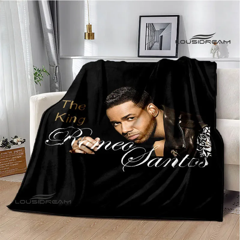 Latin singer Romeo Santos printed blankets Flange Warm blanket soft and comfortable blanket picnic blankets birthday gift 5