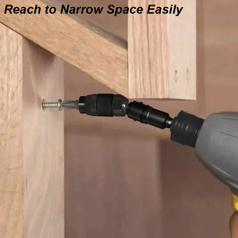 Pivot Drill Bit Holder Magnetic Hex Swivel Screw Driver Tip