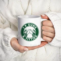 Bold Statement Enamel Coffee Mug - 11oz Ceramic Tea & Cocoa Cup with Handle - Unique Souvenir Gift - Cup (Mug)