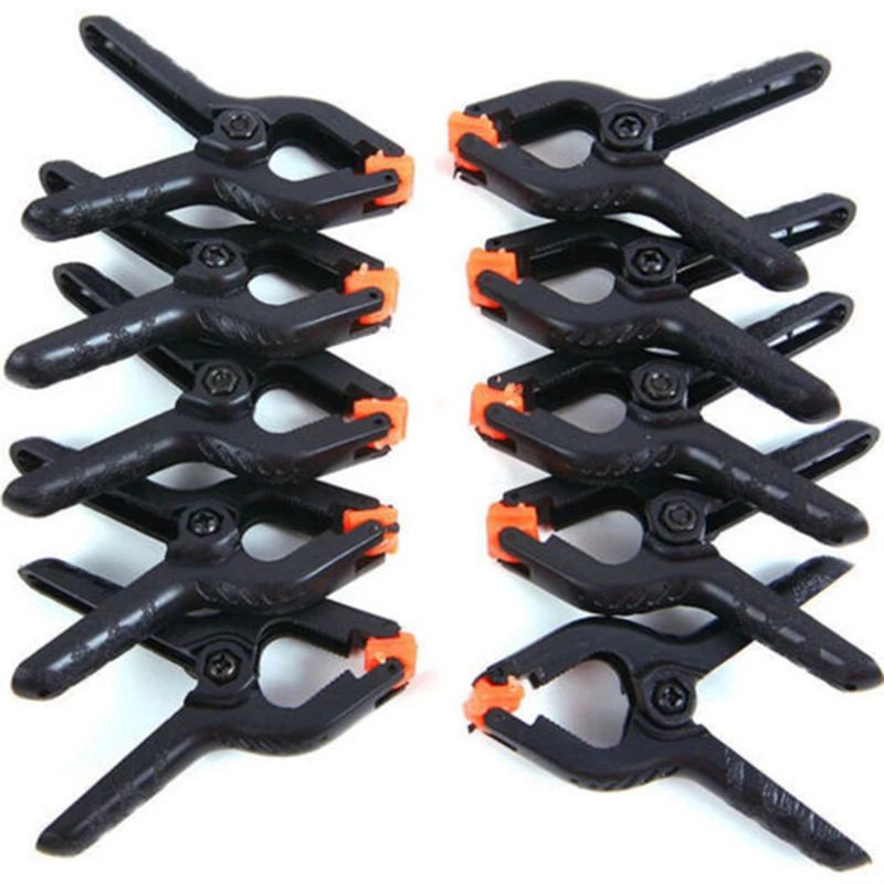 Photography Backdrop Clamps 10 Pieces Photo Studio Metal Spring Clips Soft Plastic Tweezers