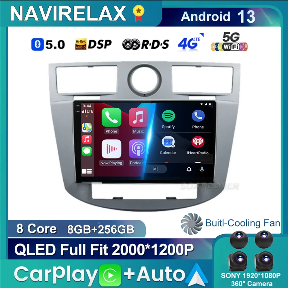 

Android 13 Car Radio For Chrysler Sebring Cirrus 2008 - 2010 Navigation GPS Multimedia Stereo Audio Video Player DSP No 2Di Auto