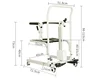 Wholesale Medical Portable Electric Wheelchair Toilet Move Wheel Nursing Patient Transfer Lift Commode Chair For Elderly 5