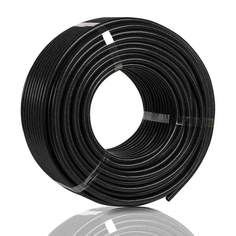 PP insulated corrugated tube flexible conduit wire harness threaded hose plastic protective sleeve outer diameter 7-28mm