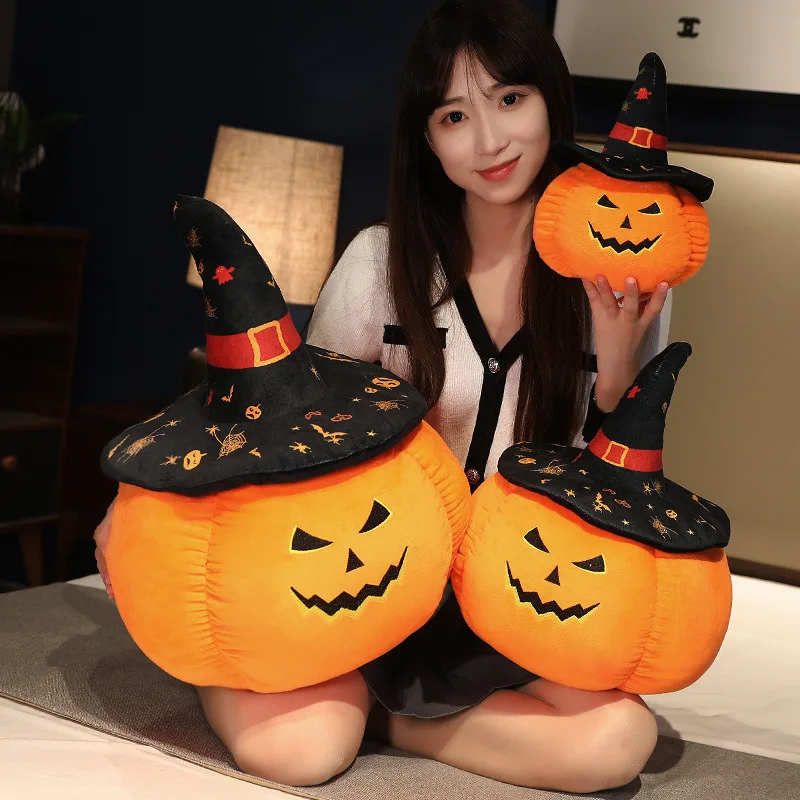 

New Halloween Funny Simulation Pumpkin Pillow Plush Toys Halloween Room Decoration Props Children Birthday Gifts