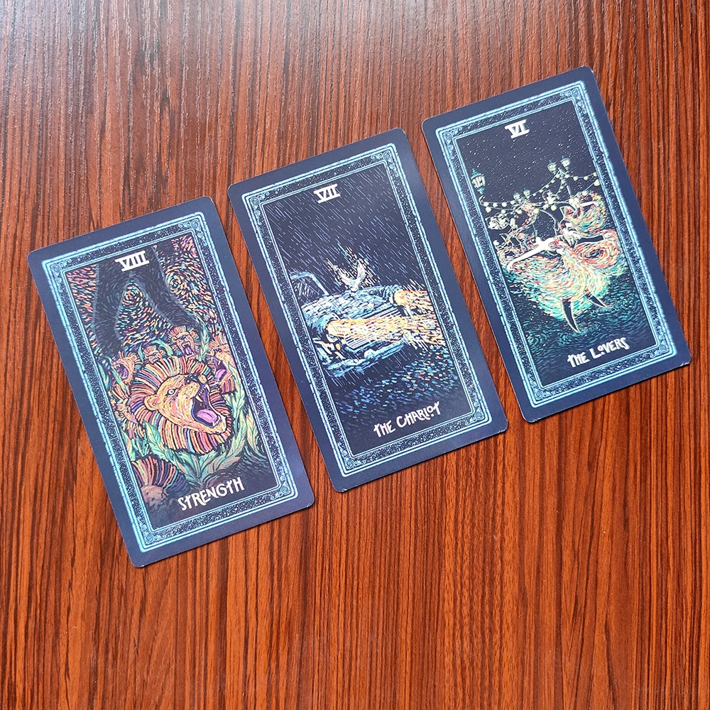 12x7cm A surreal impressionistic tarot deck that explores the soul and human connection 3