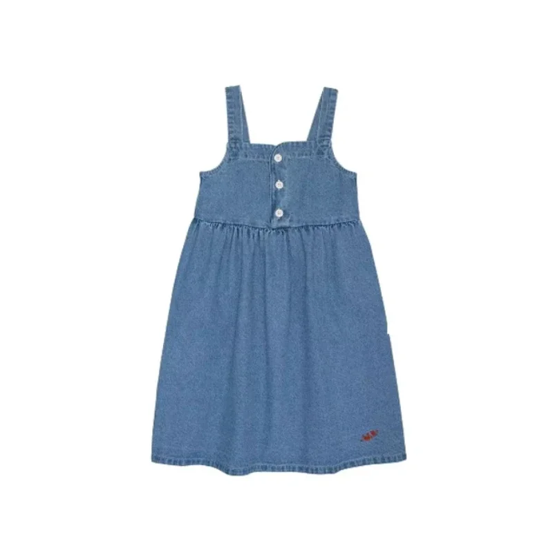 

New 24WYN Summer Girl Dress Blue Denim Swing Pinafore