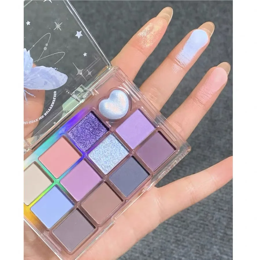 Jill Leen New Love 12 Colors Eyeshadow Palette New Color Butterfly Plate