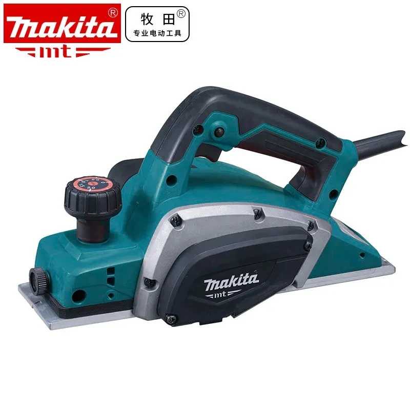 Makita M1901B Electric Hand Planer,500W 16000RPM,Wood Cutting Power Tool with 2mm Adjustable Cut Depth,Ideal Planer Woodworking 2