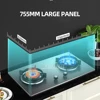 Energy Saving Gas Stove Embedded Double Stove Household Catering Equipment Tempered Glass Gas Stove 3