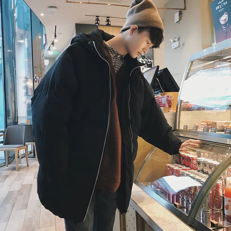 2024 Winter Jacket Men Hooded Parka Men Korean Long Jacket Coat Mens Windbreaker Parkas Oversize Warm bread coats Clothes 4XL