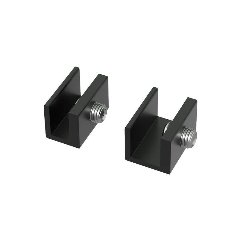 2pc Silver Window positioner Limit holding artifact Children's sliding window door latch safety lock Window slide fastener