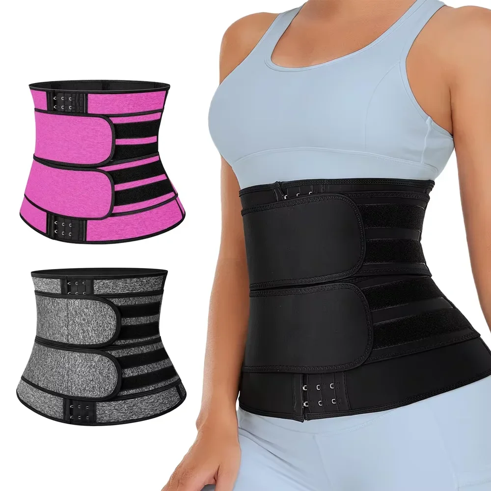 Women Waist Trainer Belly Slimming Sheath Sauna Body Shaper Reducing Shapewear Corset Tummy Sweat Workout Fat Burn Trimmer Belt