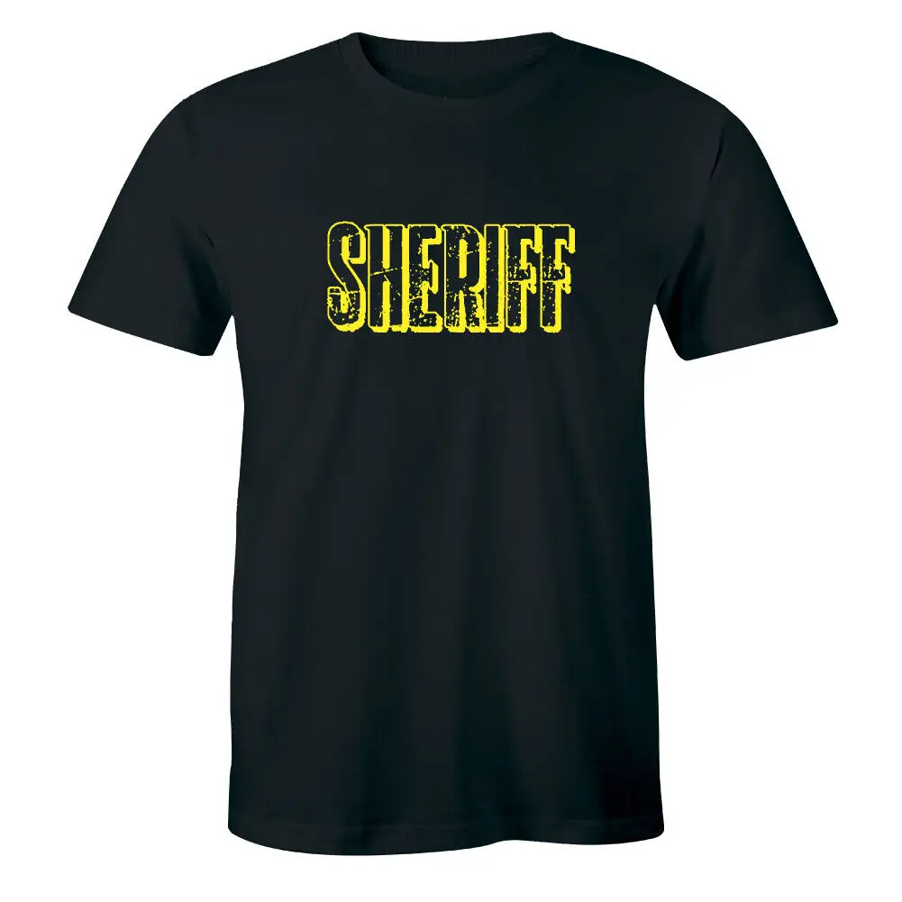Sherrif - Outlaw Prison Biker Thug Penn Villain Life T-Shirt Da Uomo Tee
