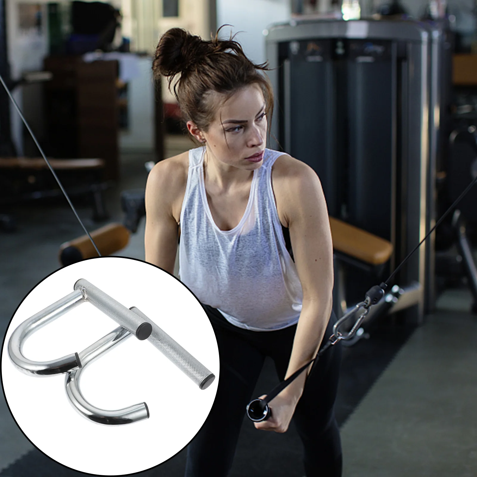 

2 Pcs Strength Training Cable Drag Hook Resistance Band Grips Fitness Supplies