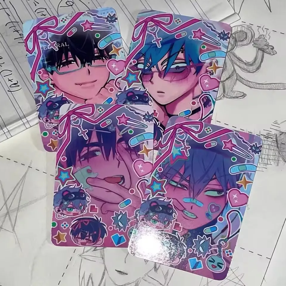 Anime Photo Cards Alien Stage Till Ivan Small Card DIY Postcard Bookmark Anime Accessories 4pcs/Set