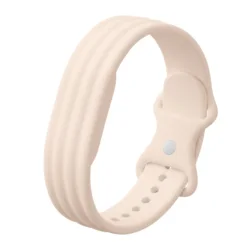 Sport Breathable Silicone Fitness Tracker Wristband - Comfortable & Soft Rubber Bracelet Accessories - Google Fitbit Air (Light pink)