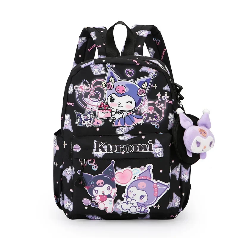 Sanrio hello kitty new children's school bag doll kindergarten kuromi boys and girls nylon backpack cartoon shoulder bag handbag 4