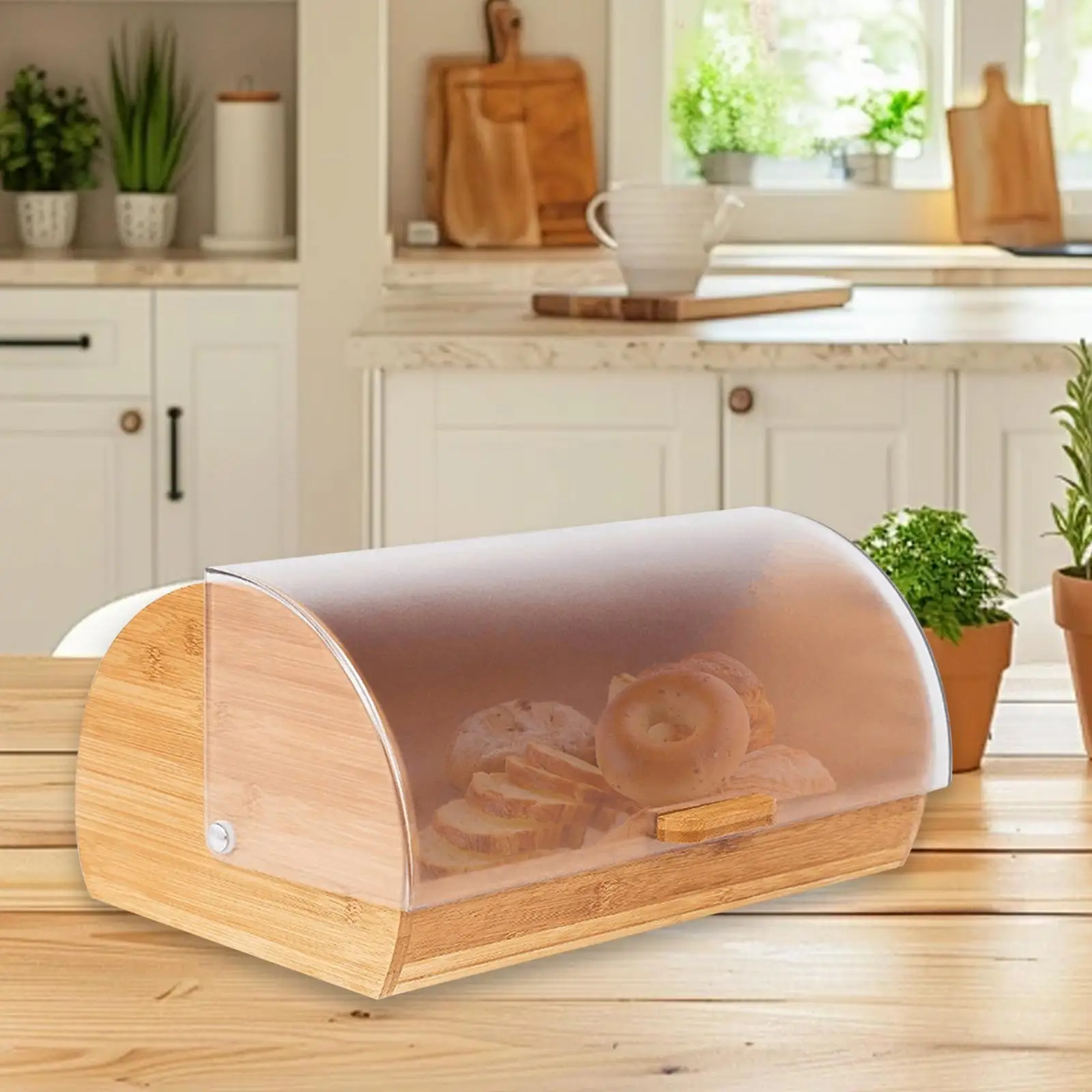 Bamboo Bread Box Breadbox Versatile with Lid Storage Holder Storage Container for Toast Donut Bagels Kitchen Home Bamboo Bread Box Breadbox Versatile with Lid Storage Holder Storage Container for Toast Donut Bagels Kitchen Home