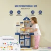 SucceBuy Kids Kitchen Toys Toddlers Play House Kitchenware Set 48 PCS Pretend Play Simulation Kitchen Children's Cooking Toys