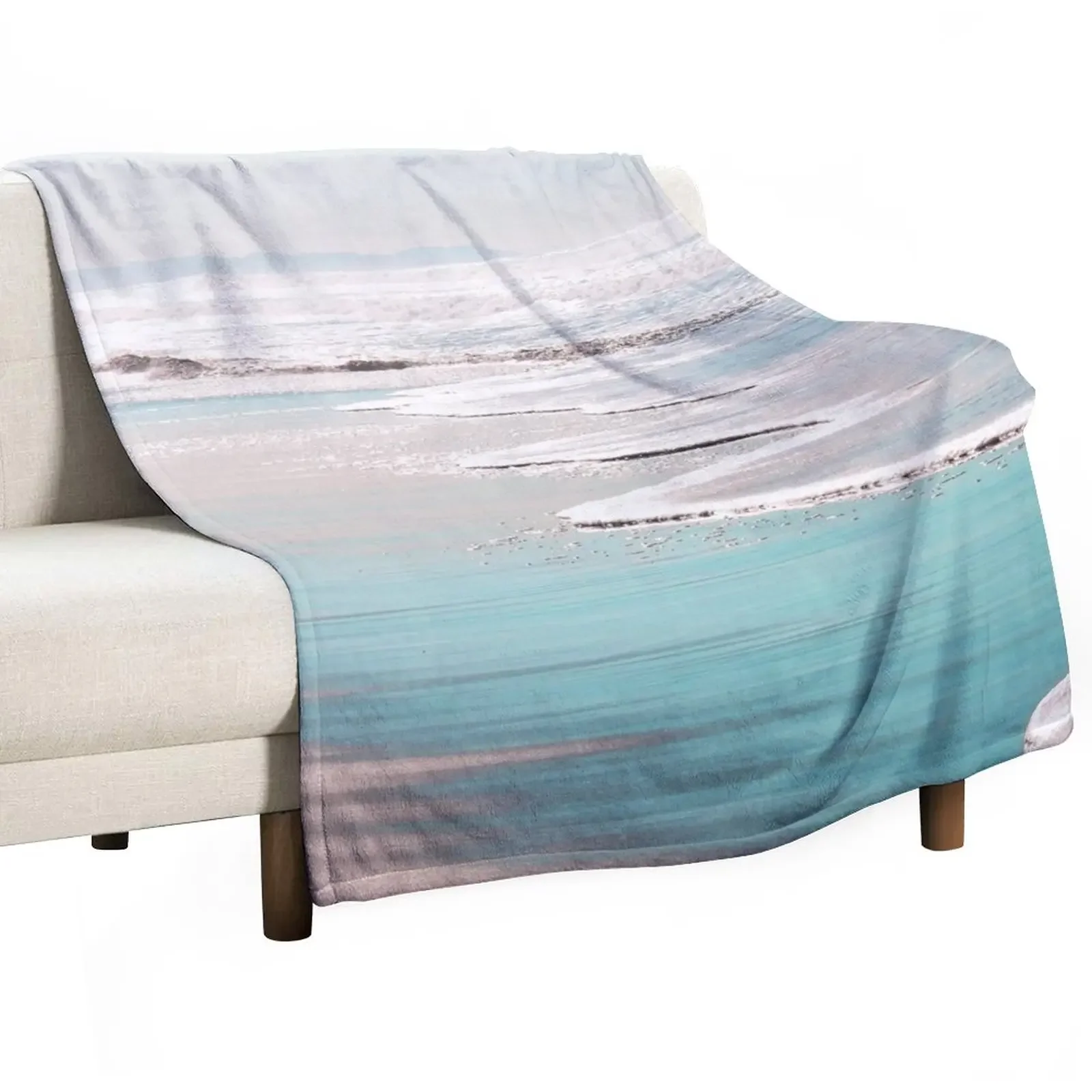 

THE BEACH Throw Blanket Cute Plaid Decorative Beds Bed linens Sofa Blankets