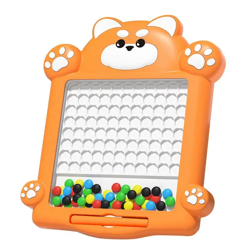 

Magnetic Drawing Board For Kids Large Doodle Board With Magnet Beads And Pen Multifunctional Cute Crab Montessori Toys Gift