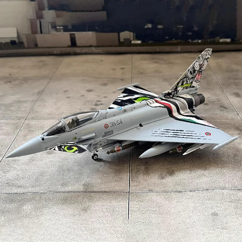 

Литье под давлением в масштабе 1:72 Итальянские ВВС EF2000 Typhoon S fighter 351 Готовая модель самолета из сплава статическое украшение