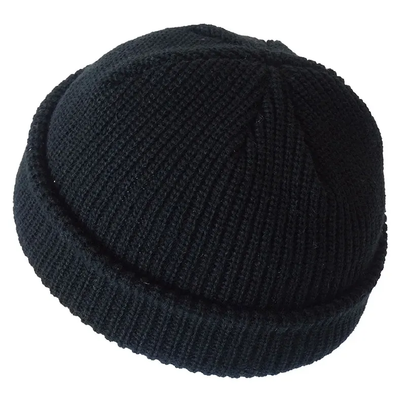 

Woolen hat Autumn and winter knitted hat Men's fashion brand melon skin hat Korean Japanese cold proof and warm keeping
