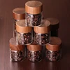 1Pcs 15/20/30ML Coffee Bean Glass Tube With Wood Tool Bottled Tubes Grain Storage Wooden Sealed Airtight Canisters 3