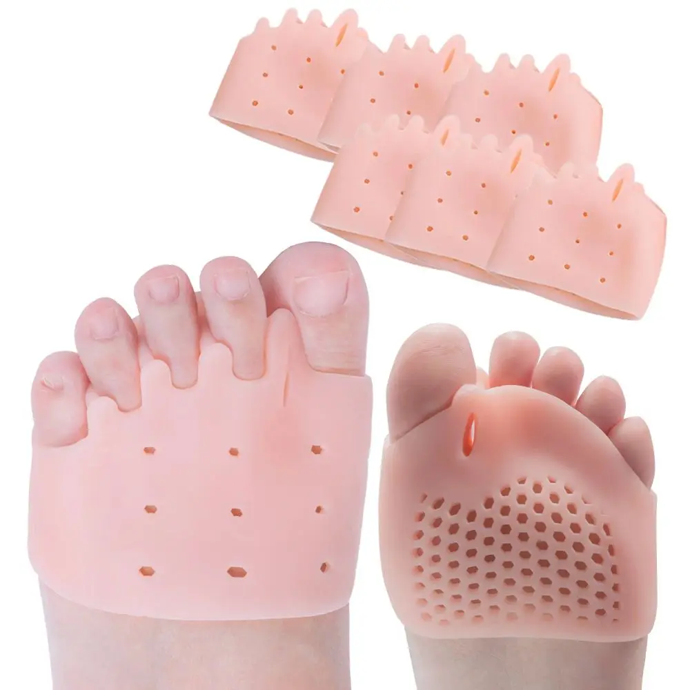 Forefoot Pads Toe Separator Cushion Pad Silicone Pain Relief Shoes Insoles Toe Hallux Valgus Corrector Gel Pads Foot Care Best Sellers In Beauty & Health