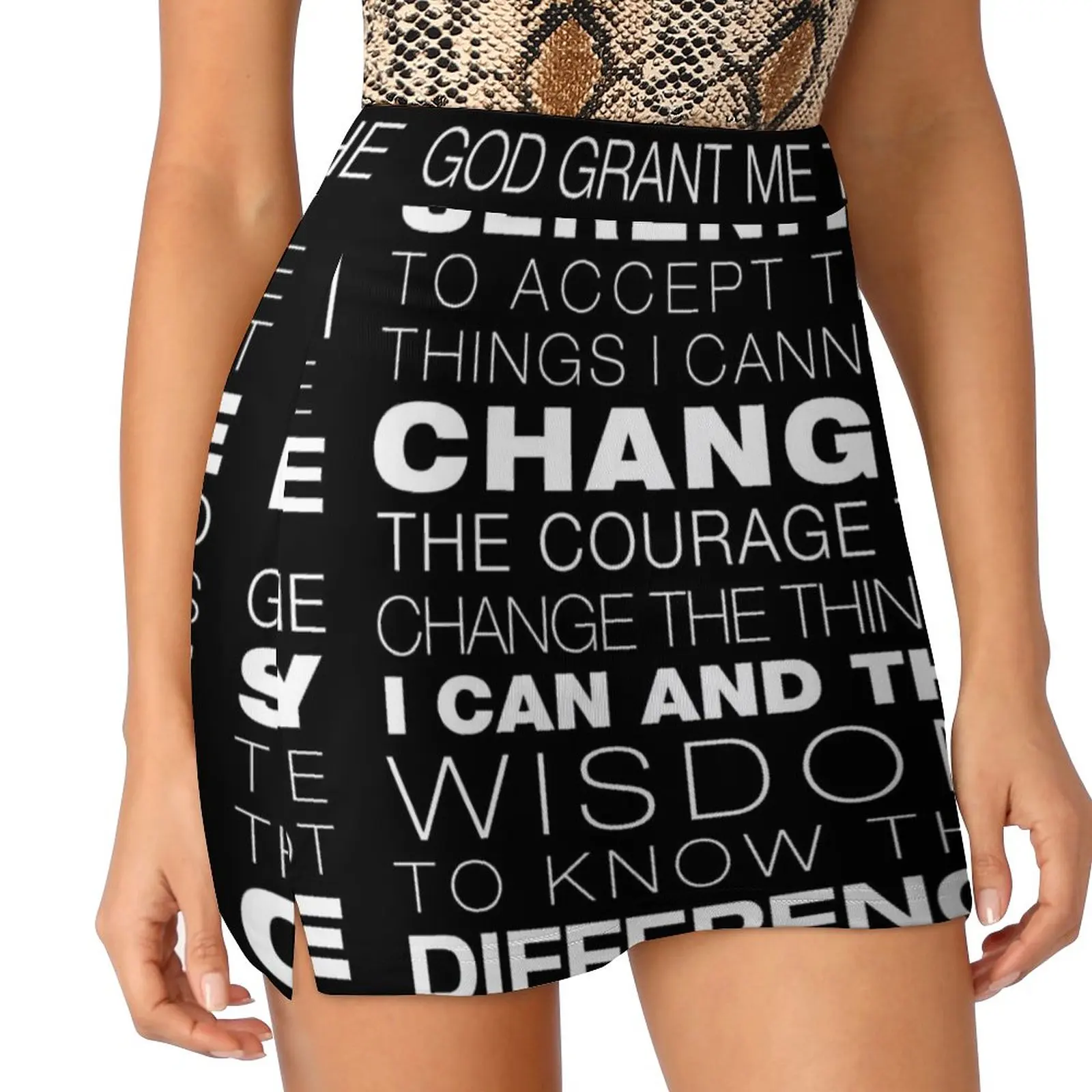 Serenity Prayer (Black Background) Light Proof Trouser Skirt mini skirts Miniskirt shock proof adjustable stand design litchi skin folio flip leather wallet case cover for xiaomi redmi note 11 4g mediatek redmi 10 4g 2021 redmi 10 2022 4g redmi 10 prime black