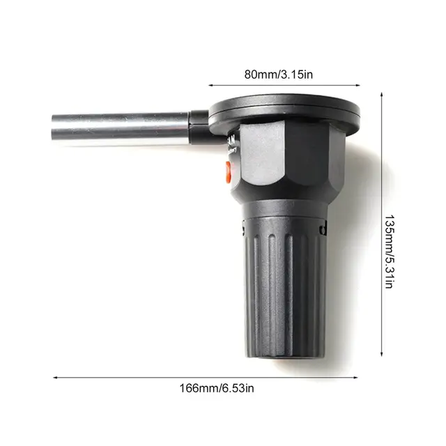 1Pc Kültéri Főzés Bbq Ventilátor Hordozható Légfúvó Kemping Piknik Grill Kiegészítők Kézi Főző Fekete - Image 6