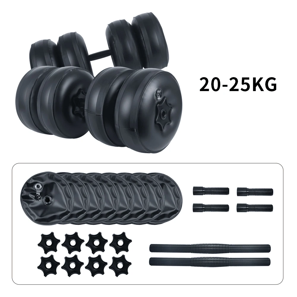 25 Lbs Dumbbells Set Of Deiris Adjustable Water-Filled Dumbbells