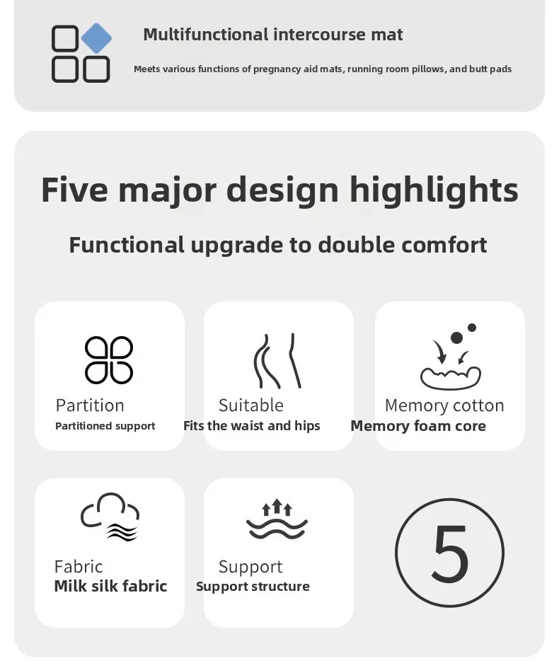 Lumbar Support Cushion Office Chair Pillow Backrest Cushion for Long Sitting Dorm Bed Back Pain Relief Breathable Mesh Fabric