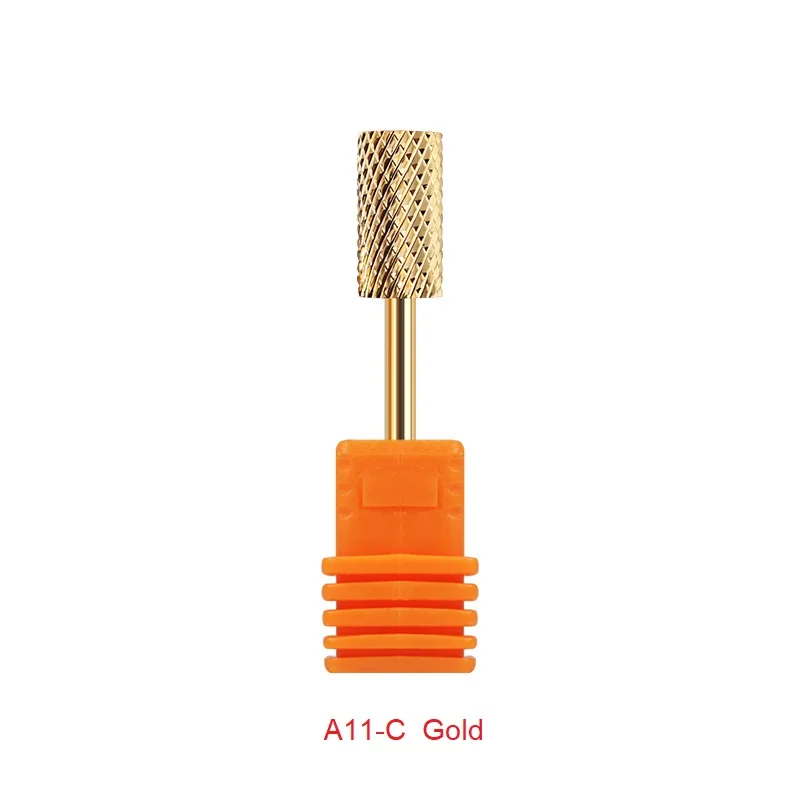 Golden Tungsten Carbide Nail Drill Bit for Manicure and Pedicure Accessories