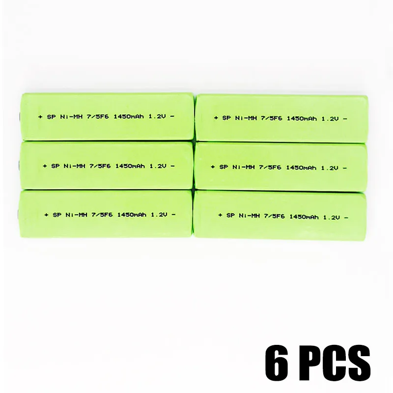 6Pcs 7/5F6 1450Mah 1.2V Batteria Da Masticare Nuovo Sony Walkman Panasonic Walkman Lettore Cd Md Batteria Ricaricabile Novità