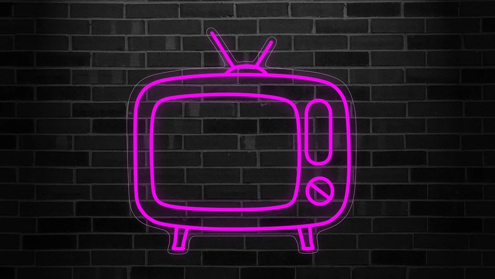 

Television Neon Sign USB Powered for Room Decor, LED Neon Light Dimmable Night Light for Bedroom Hotel Wall Art