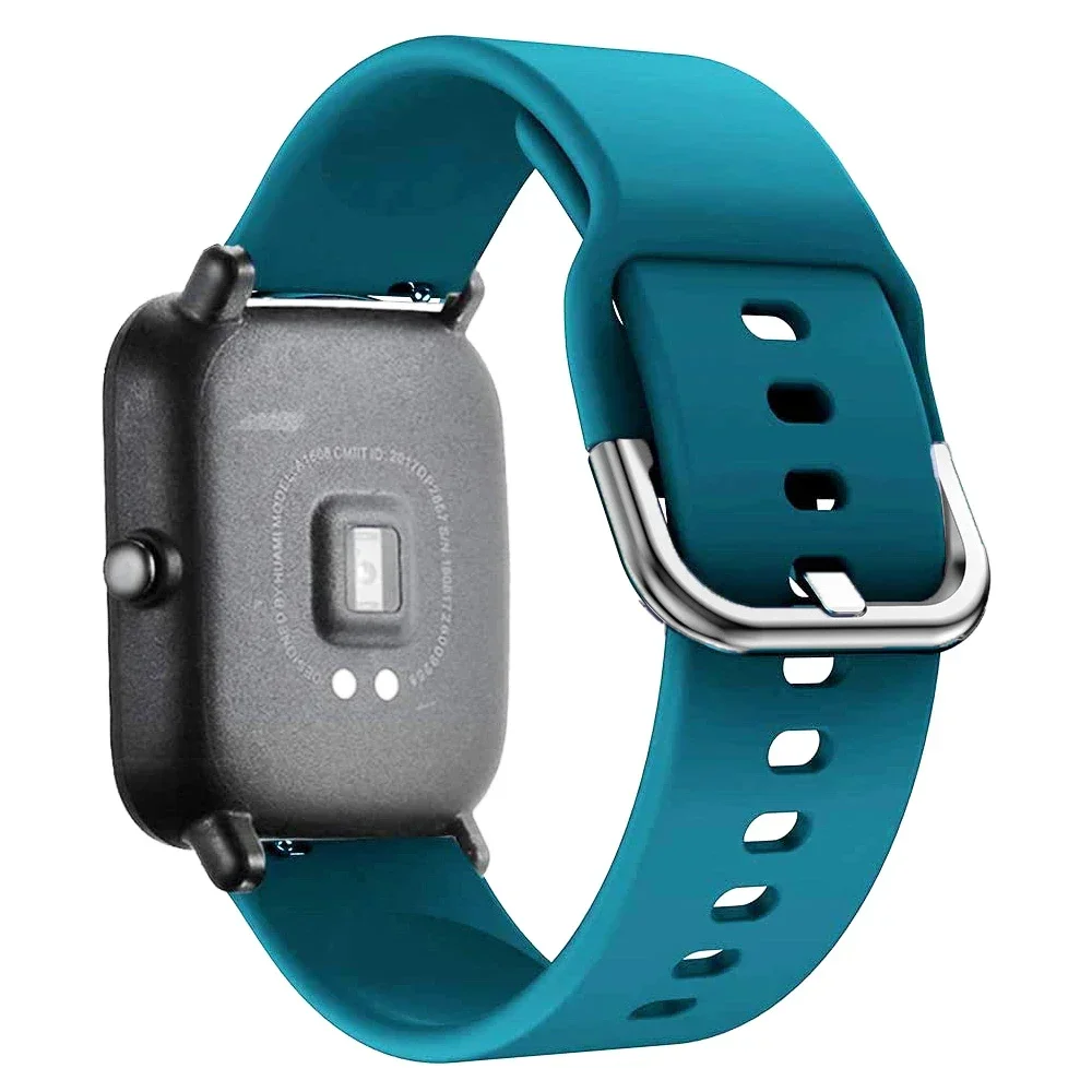 Sport Silicone Watch Band Bracelet, Adjustable 20mm/22mm Strap,