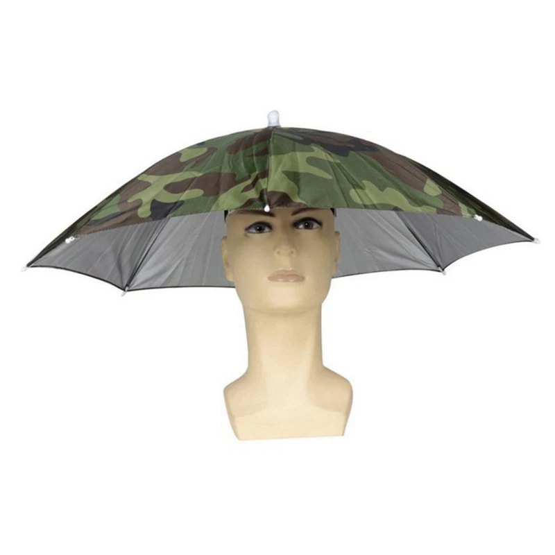 Chapeau parapluie pliable pêche imperméable protection solaire portable camping plage