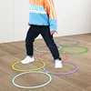 New Outdoor Kids Funny Physical Training Sport Toys Lattice Jump Ring Set Game 10 Hoops 10 Connectors for Park Play Boys Girls