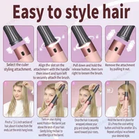 Sèche-cheveux multi-styles 6-en-1 Sencicimen avec brosse coiffante à ions négatifs pour bouclage automatique et outils de coiffage 1300W 5