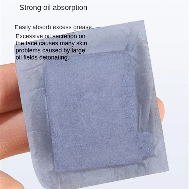 Convenient Generic Oil Absorbing Paper Facial Oil Absorbing Refreshing Mirror Face Blotting Paper With Powder Puff Storage