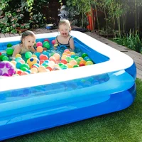 Grande piscine gonflable de 2m/2.6m pour adultes et enfants, baignoire extérieure et intérieure, jouets de fête en famille 6