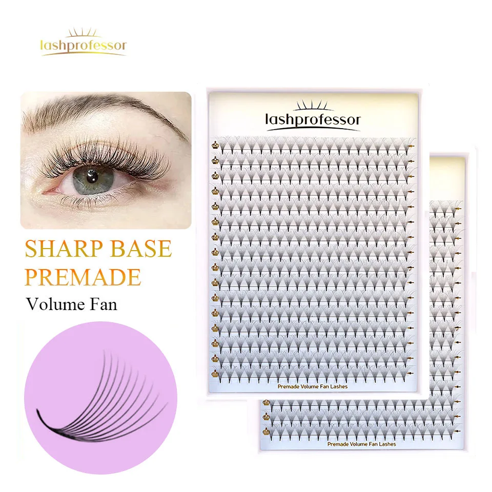 

Lashprofessor 320 Sharp Stem Eyelash Promade Fan Individual Pointy Base Premade Volume Fan 4d/5d/6d 8-15mm False Lash Extensions