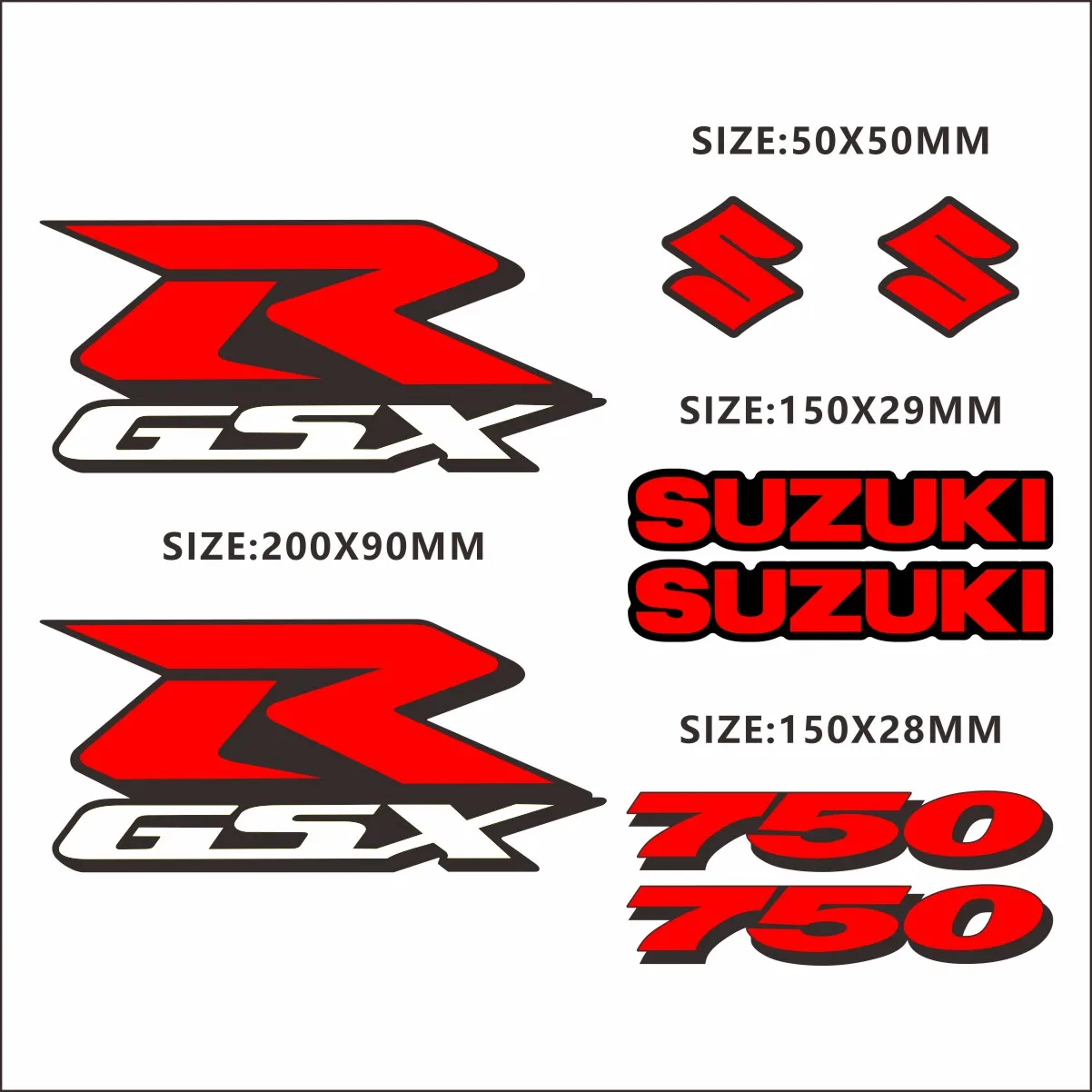 Ű GSXR ƼĿ Į 600 750 1000 ΰ Ʈ, GSX R ũ  ŰƮ