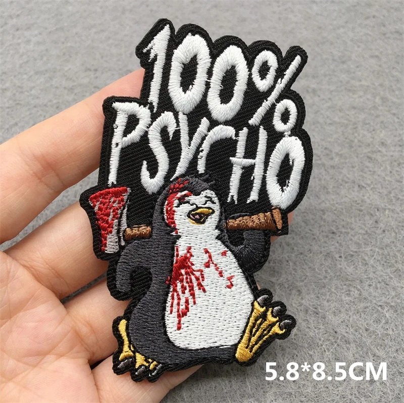 Cartoon Tier gestickte Patches für Kleidung Thermo kleber Patches Brief Patch Eisen auf Patches DIY Jacken Nähen Aufkleber – Detail 4