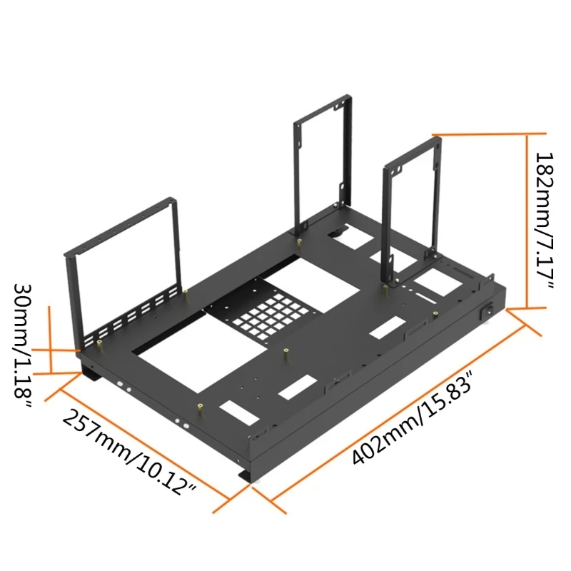 DIY Computer Motherboard Case Rack Personality ATX Open Chassis Vertical Overclocking Open Aluminum Frame Chassis Rack