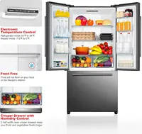 18FS5S16 French Door Refrigerator with Installed Ice Maker and Bottom Freezer Adjustable Electrical Thermostat Control 2