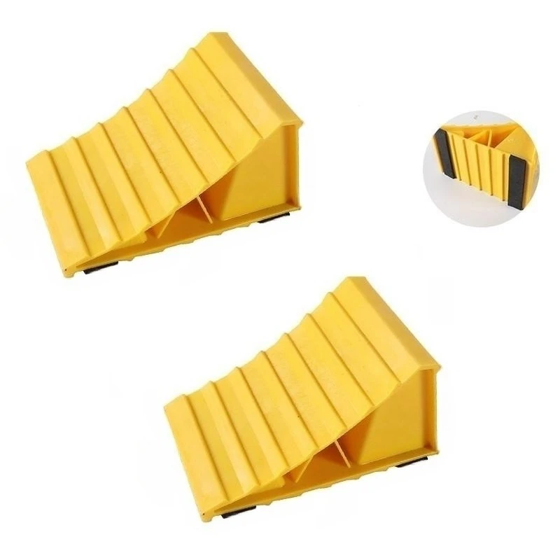 2Pack Wheel Chock For Cars, Tire Chocks For Travel Trailers, RV, Camper, And Trucks