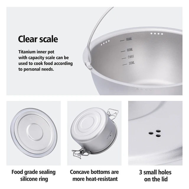 SilverAnt チタン製吊り下げポットセット