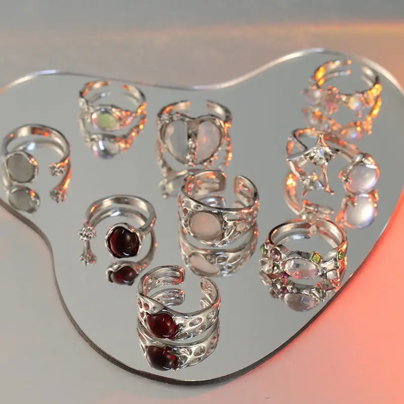 275744-d42acc.jpg 9 Pcs New Fashion Y2k Irregular Open Ring Set Heart Finger Rings For Women Girls Kpop 9 Pcs New Fashion Y2k Irregular Open Ring Set Heart Finger Rings for Women Girls K-pop Sweet Cool Trendy Aesthetic Jewelry Gifts Mallzona